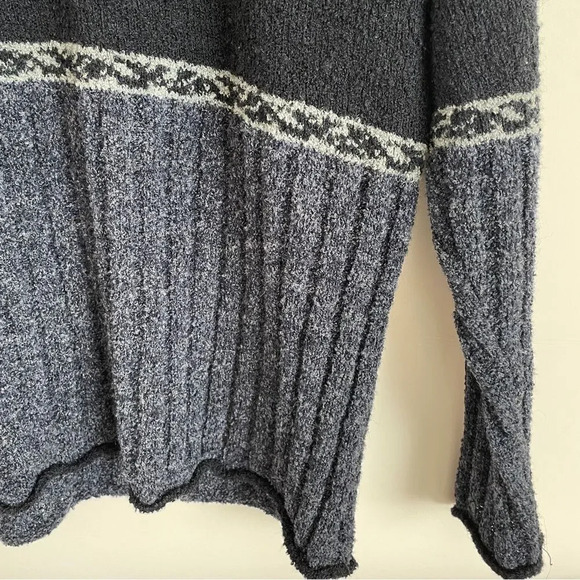 Vintage 90s wool blend V neck  grandpa sweater M - Picture 3 of 8